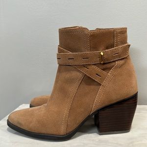 Naturalizer Brown Leather Ankle Booties Size 7 M